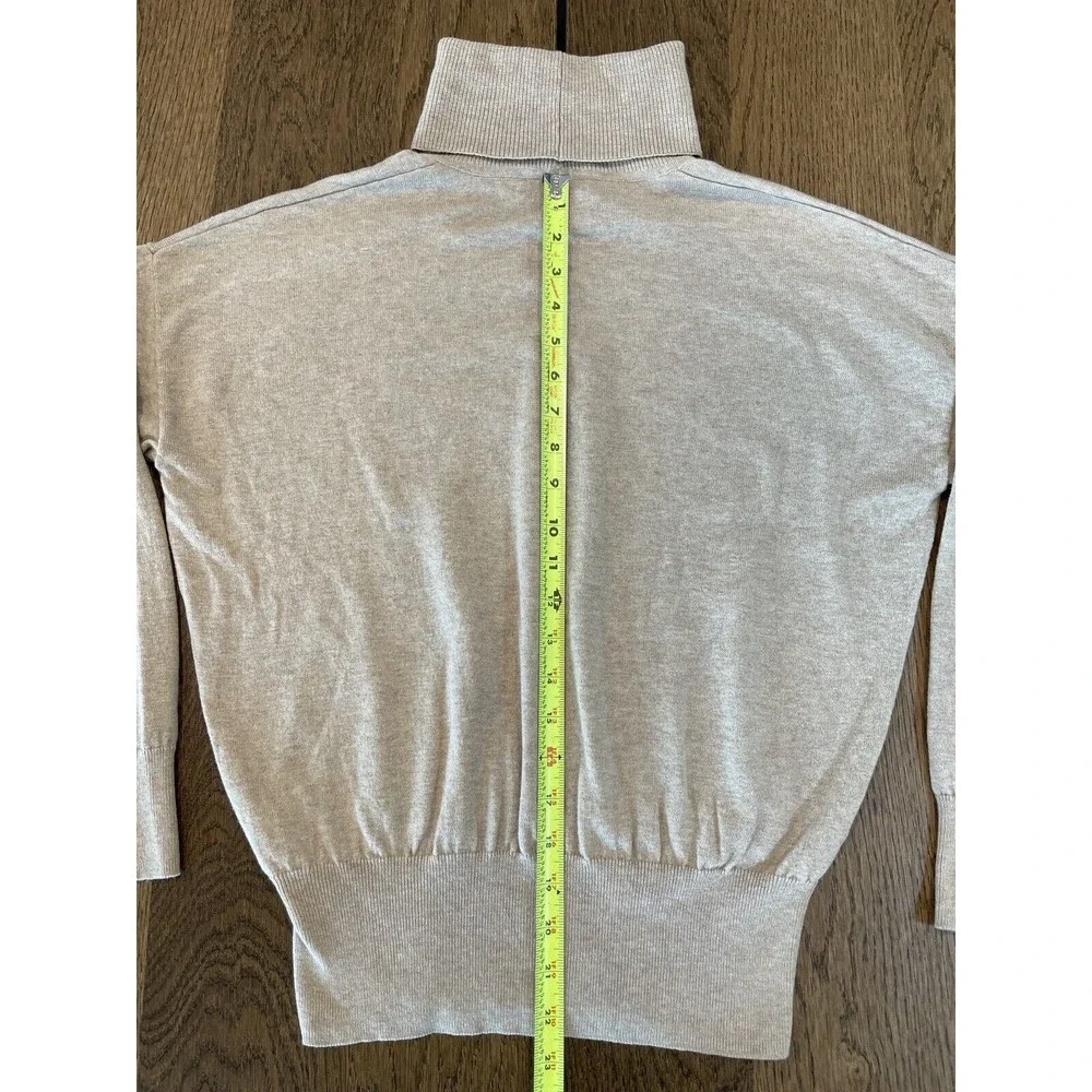 Madewell Brookhaven Wool Blend Turtleneck Sweater Women’s S Beige Dolman Sleeve - Picture 12 of 13